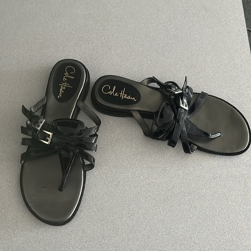 Strappy Cole Haan black sandals